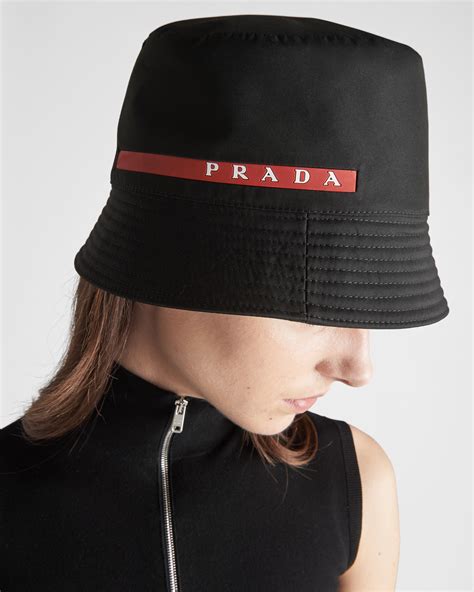 black and red prada bucket hat|prada bucket hat sherpa.